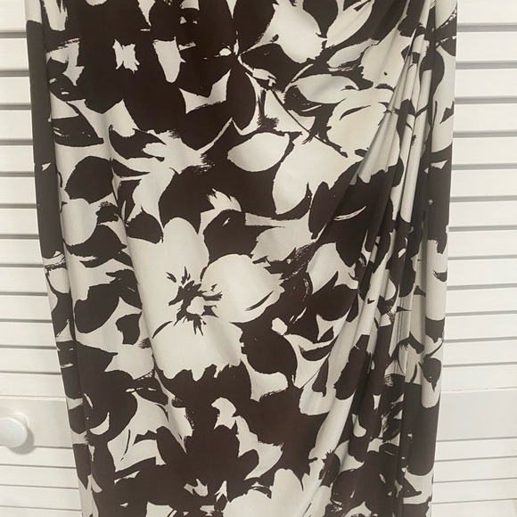 Lauren Ralph Lauren Body Con Dress Brown and Beige Size 4 - Picture 5 of 13